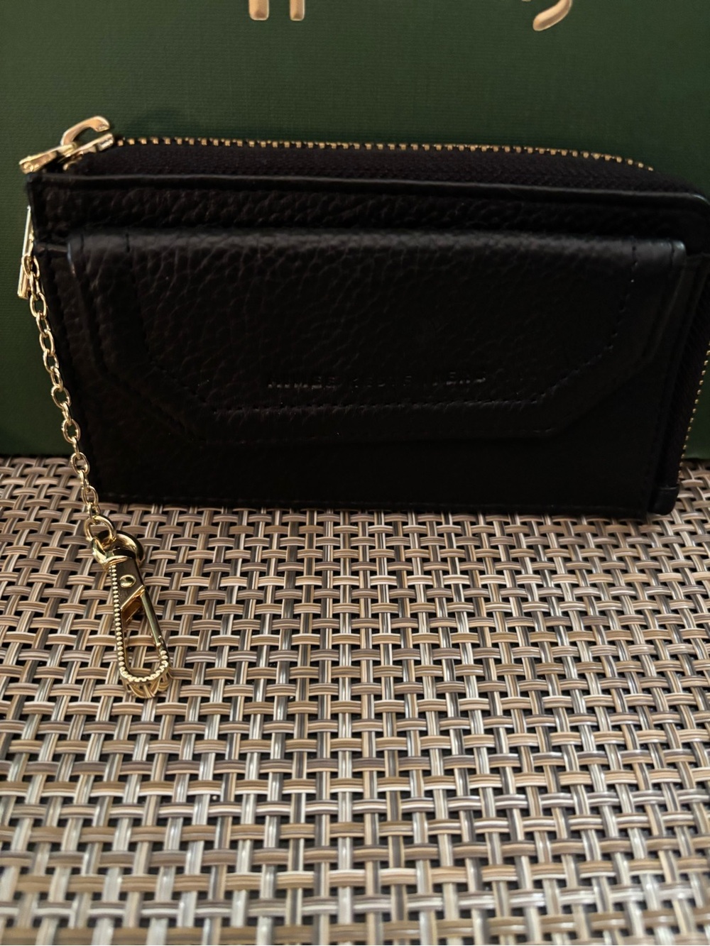 Aimee Kestenberg Black Leather Zip Wallet - Picture 2 of 5